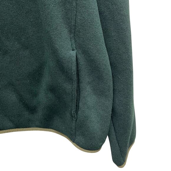 L.L. Bean Sweater Fleece Pullover In Hunter Green Men’s Size XXL - Picture 7 of 10